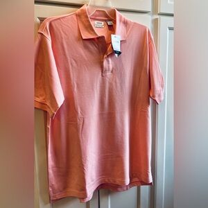 NWT.  IZOD Men's Pink Polo Shirt.  Size Large.  Short sleeves.
